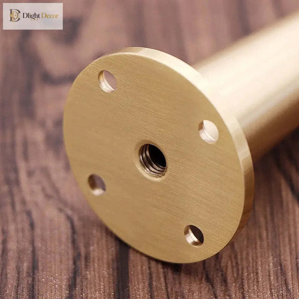 Solid Brass Furniture Leg – Adjustable Gold Cabinet Holder for Sofas TV Stands and Cupboards Cabinet Legs