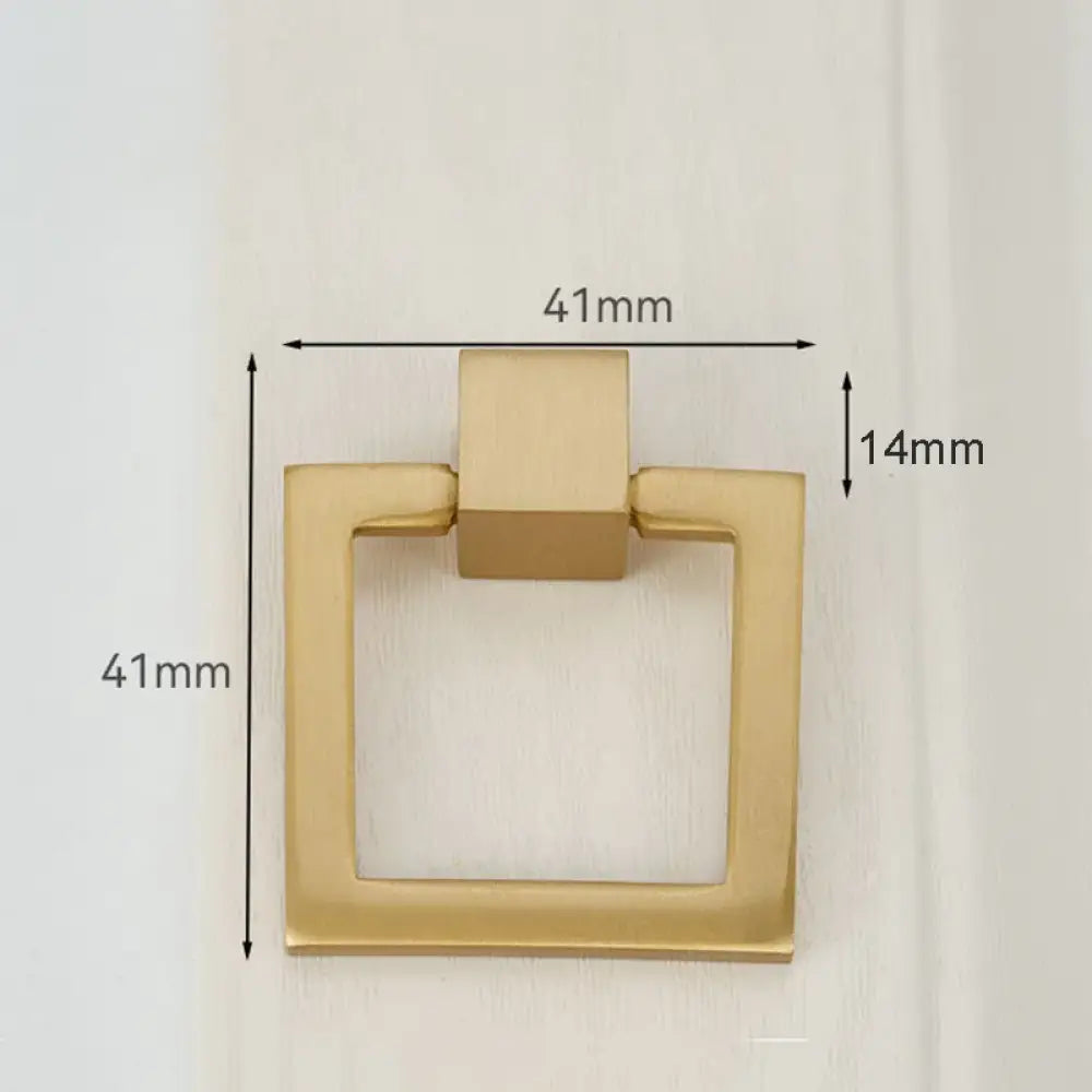 Solid Brass Kitchen Cabinet Handles – Modern Bar Pulls for Drawers and Wardrobes 41mm ring Handles