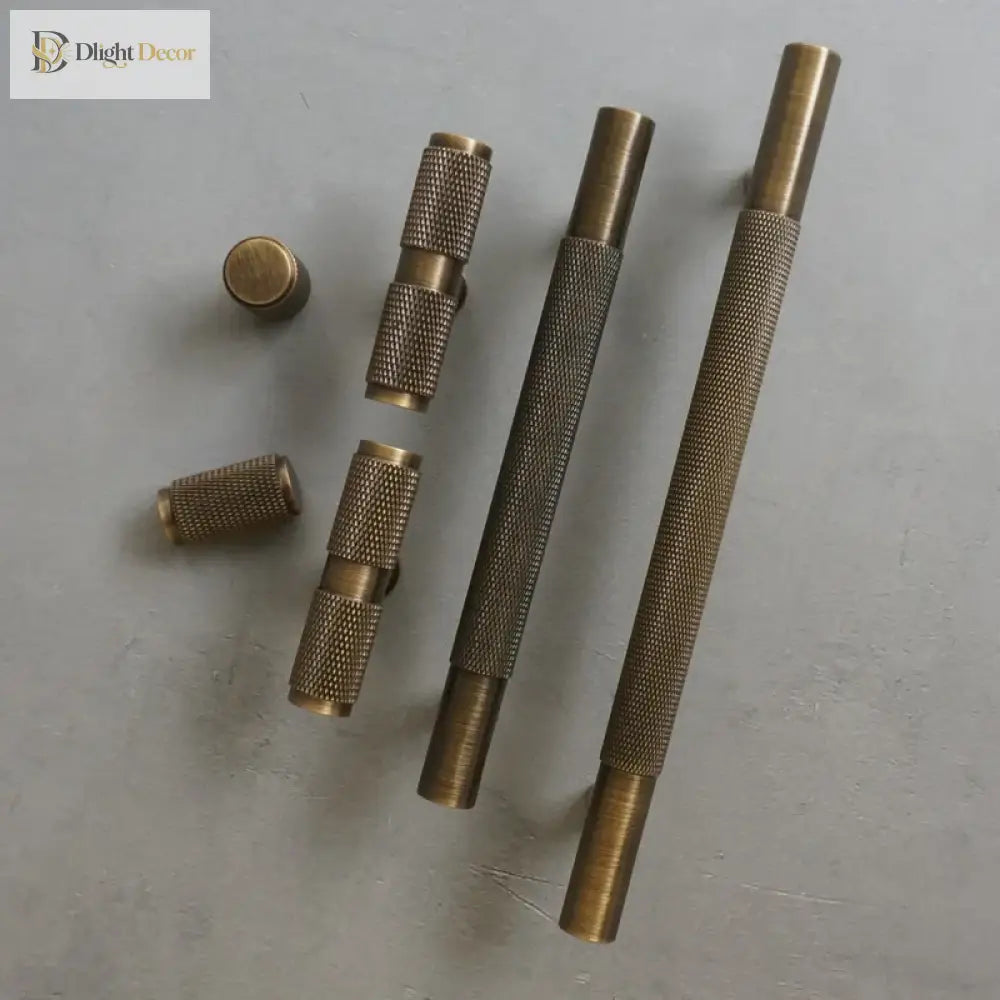 Solid Bronze Cabinet Handles – Antique Brass Wardrobe Bars and Drawer Pulls (20mm-500mm) Handles