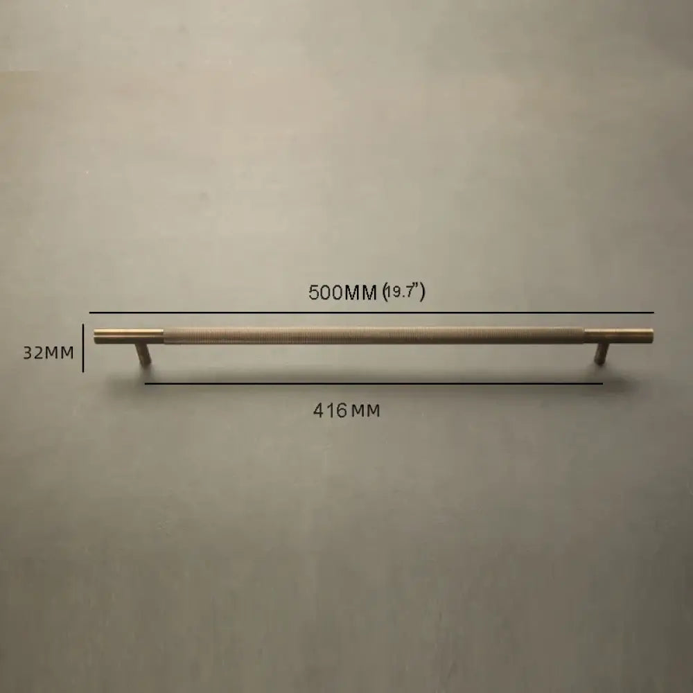 Solid Bronze Cabinet Handles – Antique Brass Wardrobe Bars and Drawer Pulls (20mm-500mm) 500mm Handles