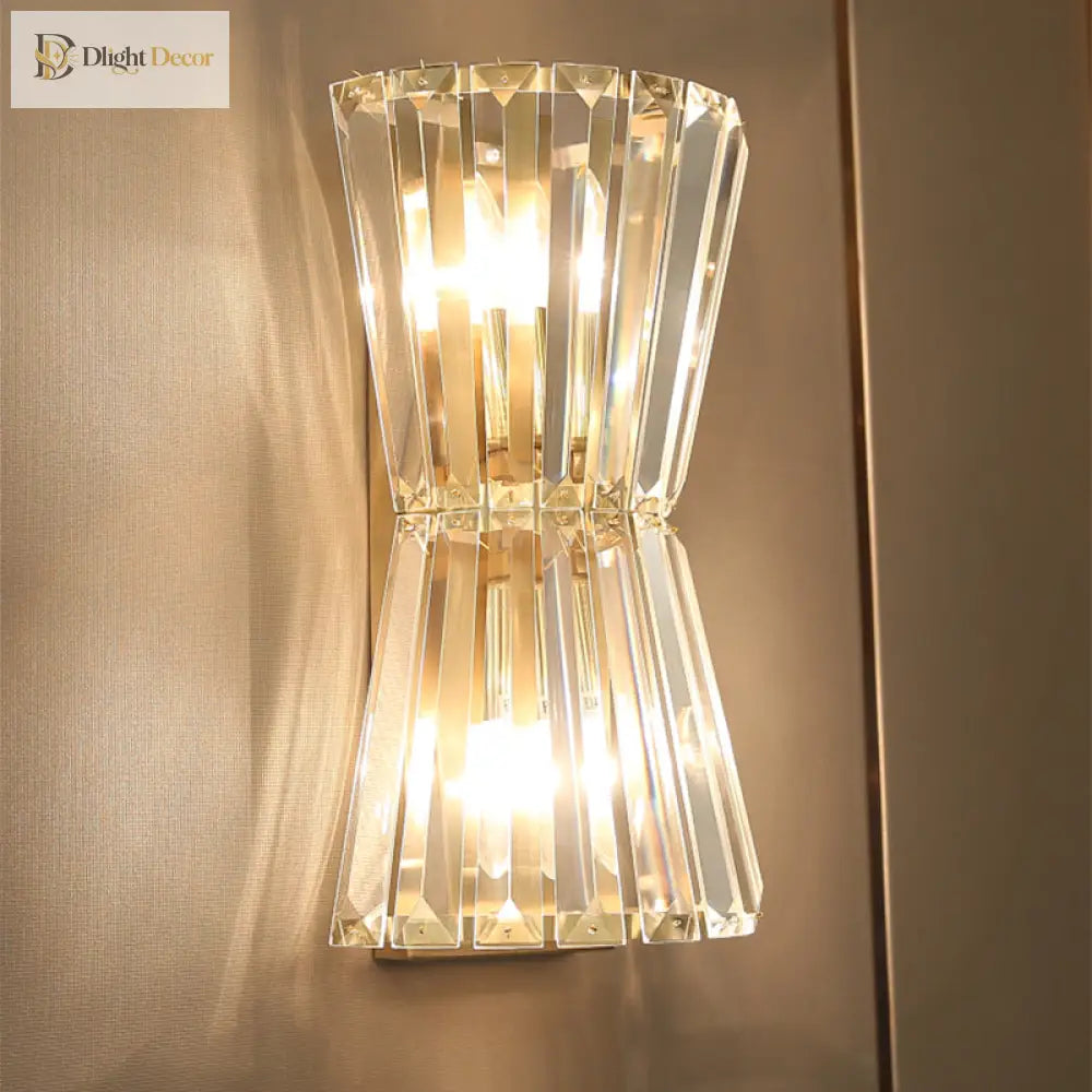 Sophia - Elegant Crystal Wall Light With 2 Heads