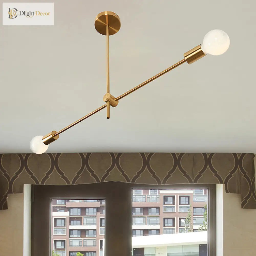 Sophia’s Modern Brass Chandelier - Timeless Elegance
