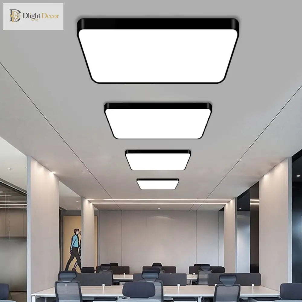Starburst: Geometric Led Ceiling Light - Contemporary Office Fixture Acrylic Flush Mount