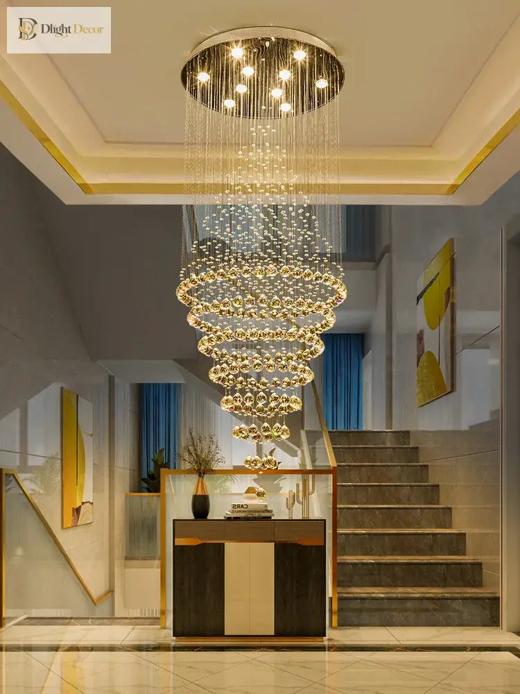 Starry Crystal Loft Chandelier - High - Quality Pendant Light For Elegant Spaces Chandelier