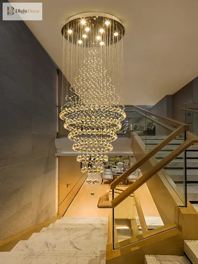 Starry Crystal Loft Chandelier - High - Quality Pendant Light For Elegant Spaces Chandelier