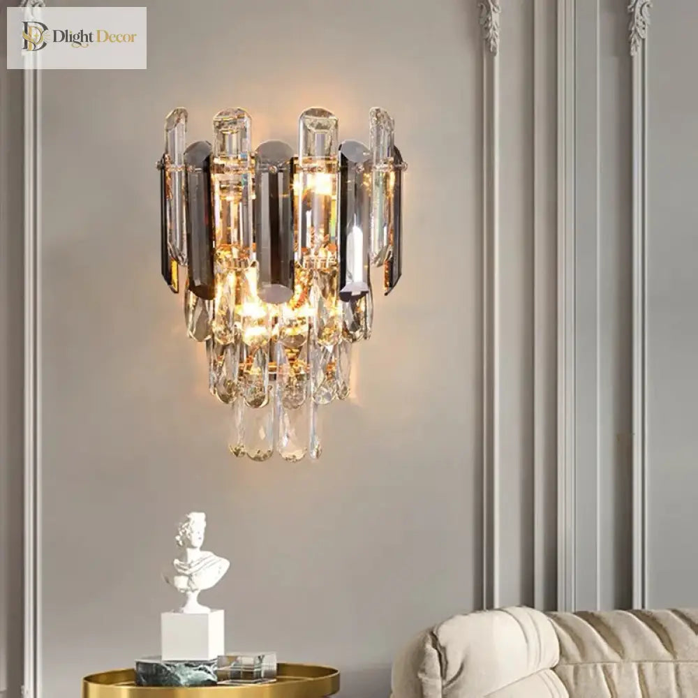 Stella - Crystal New Indoor Decorative Modern Led Wall Lamps For Bedroom Bedside Living Study Room