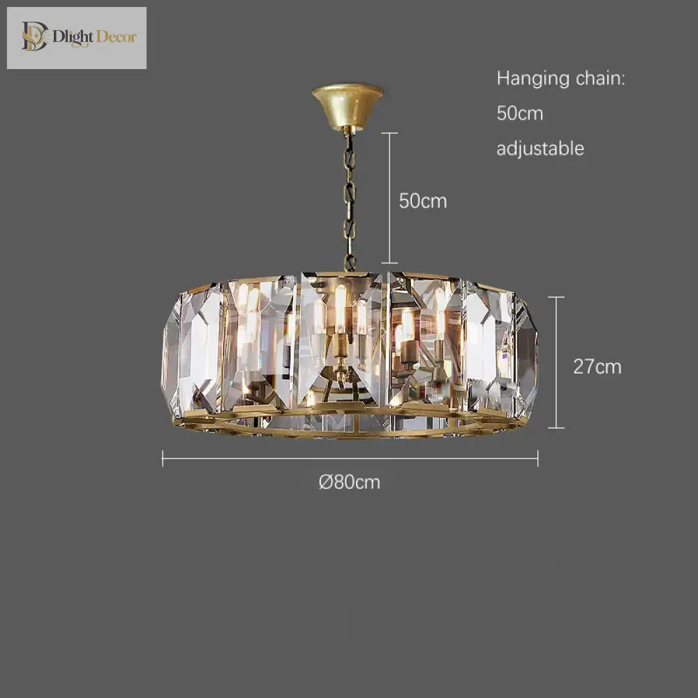 Timeless Classic American Led Crystal Chandelier - Available In Gold Silver And Black Finishes