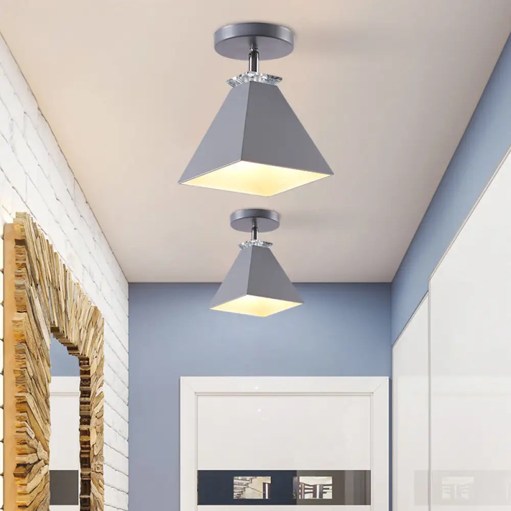 Rachel Modern Pyramid Light: A Touch Of Modernist Flair For Your Home Grey