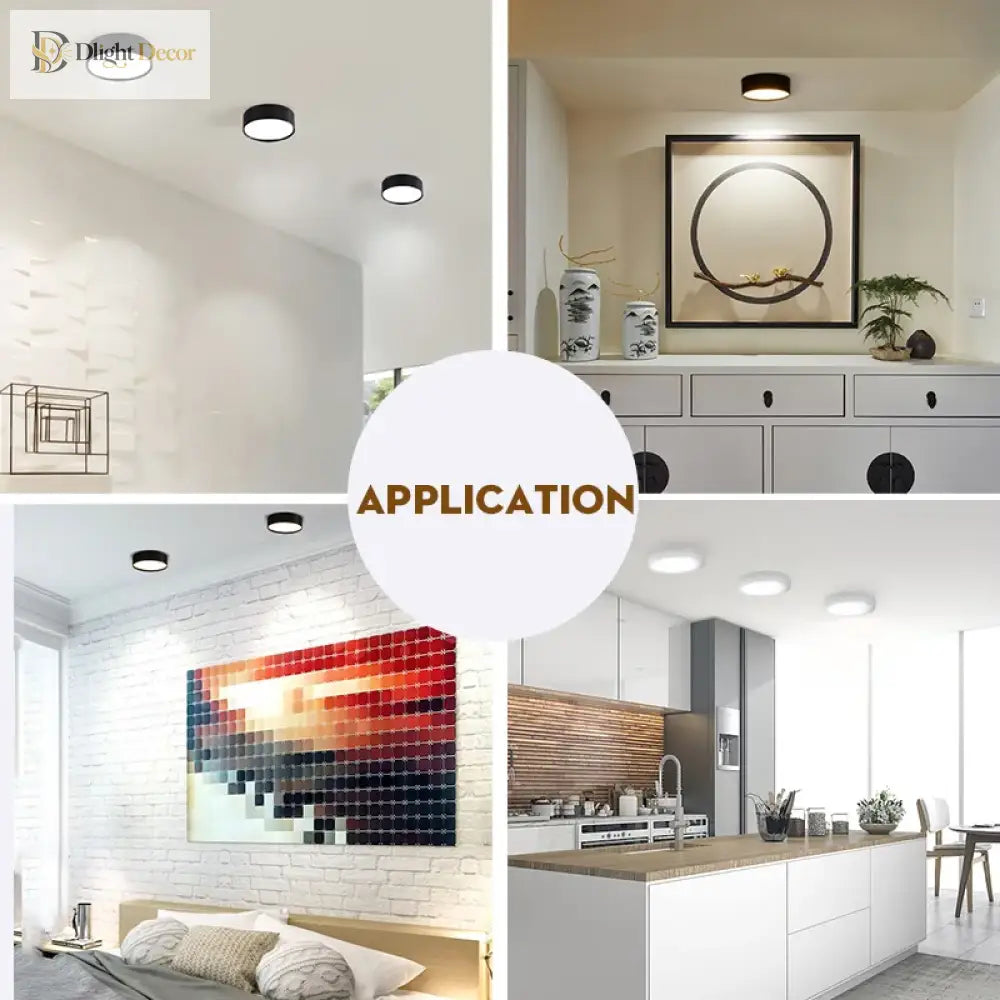 Ultra - Thin Led Spot Light Ceiling - Surface Mounted Lamp (10W 15W 25W) For Stylish Living Room