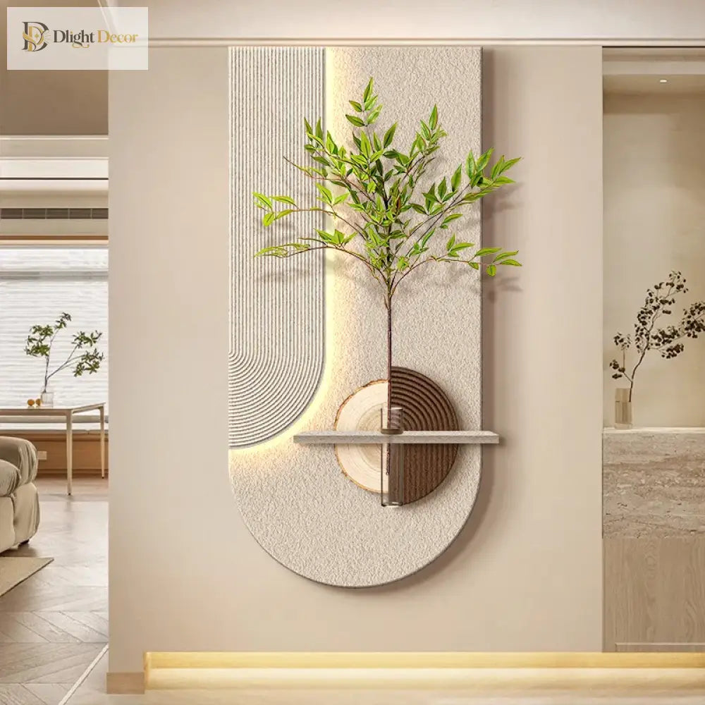 Dlight Decor Vase Plant Wall Lamp for Entry Spaces Wall Art
