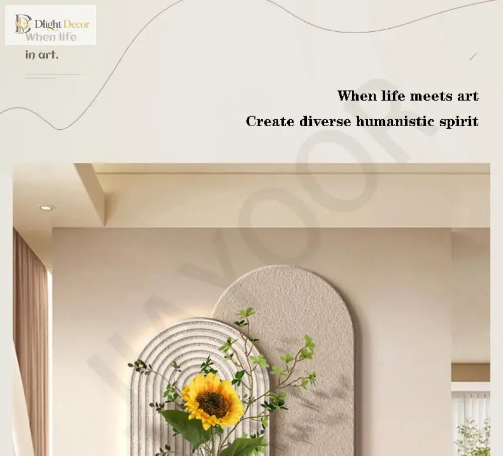 Dlight Decor Vase Plant Wall Lamp for Entry Spaces Wall Art