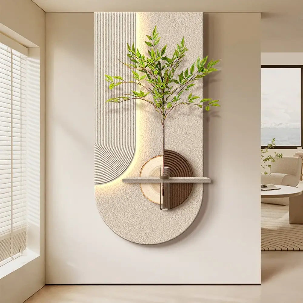 Dlight Decor Vase Plant Wall Lamp for Entry Spaces Wall Art