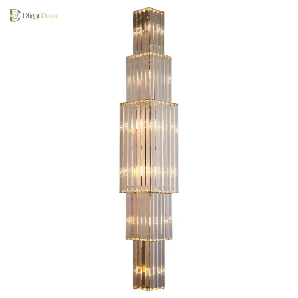 Victoria - Large Crystal Wall Light For Living Room Hall Bedroom Loft Indoor Home Hotel Villa