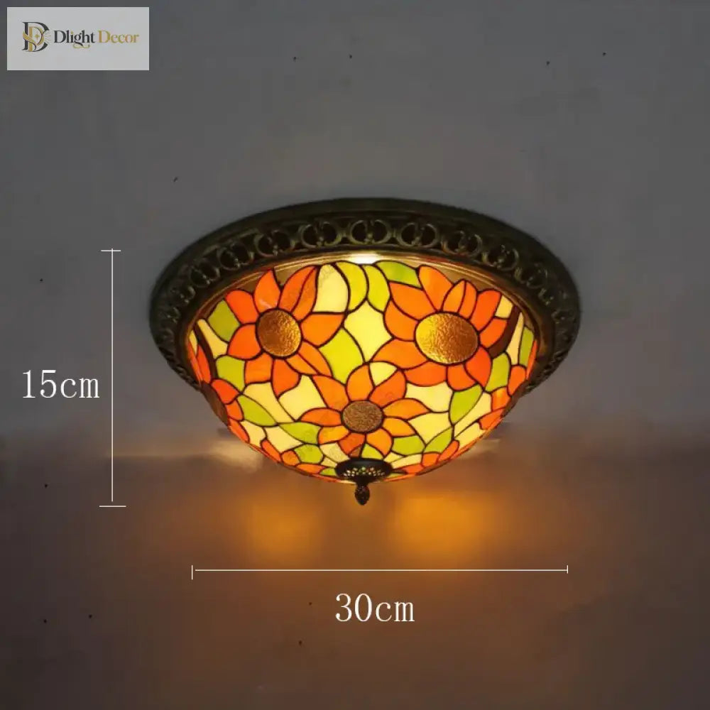 Vintage Turkish Tiffany Ceiling Lights - Artistic Elegance For Living Rooms And Bedrooms Ceiling