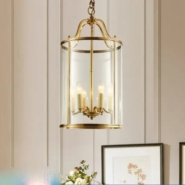 Vintage birdcage chandelier finish and shade option