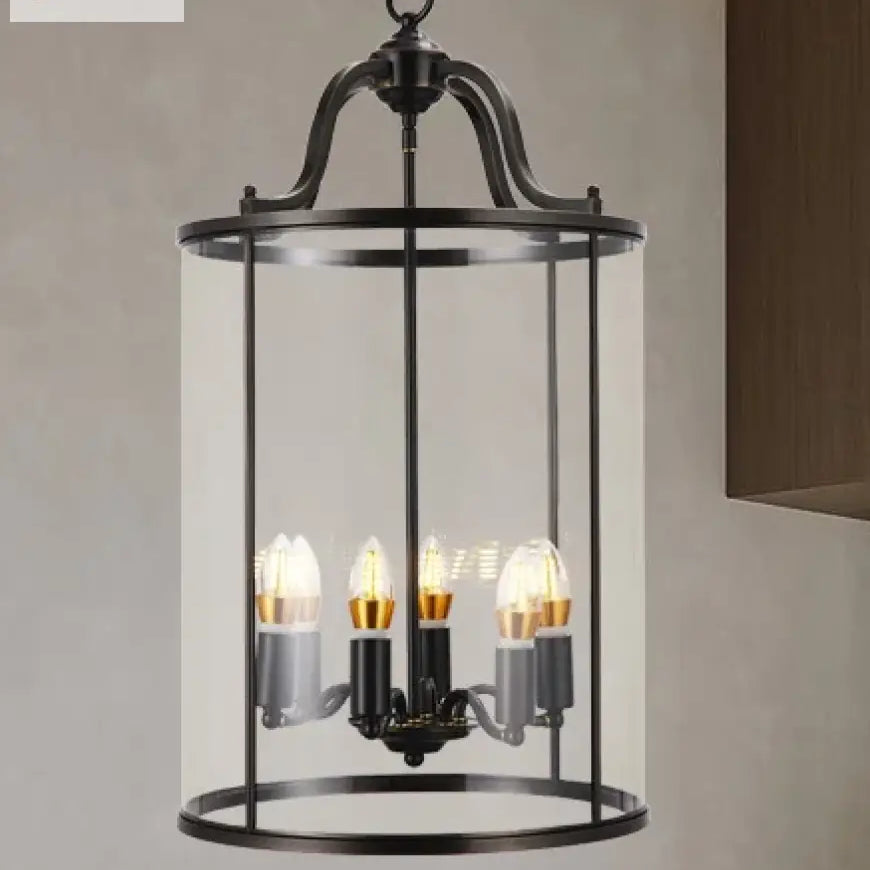 Vintage Copper Birdcage Chandelier styled for corridor lighting