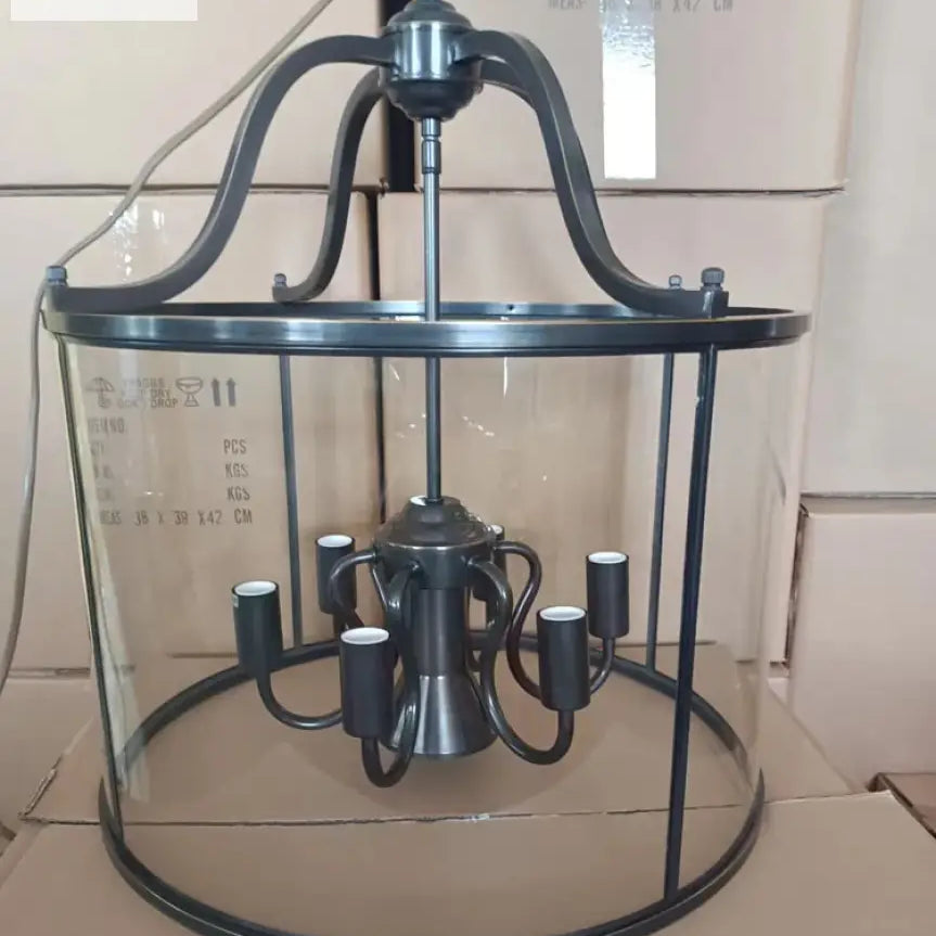 Vintage Copper Birdcage Chandelier size and design detail