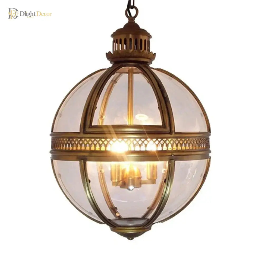 Vintage Globe Pendant Light – product view 5