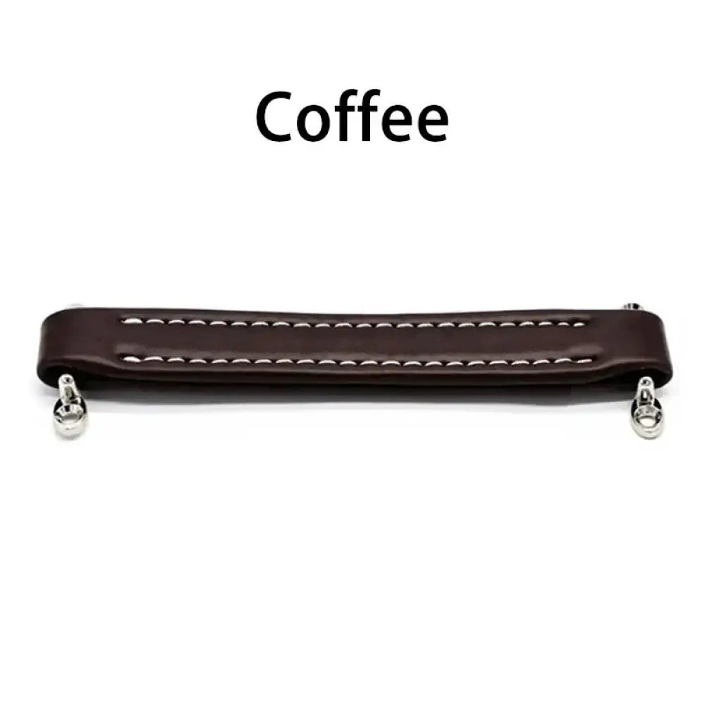 Vintage Leather Furniture Handle – Soft Suitcase-Style Drawer Pulls for Cabinets and Chests Coffee Handles