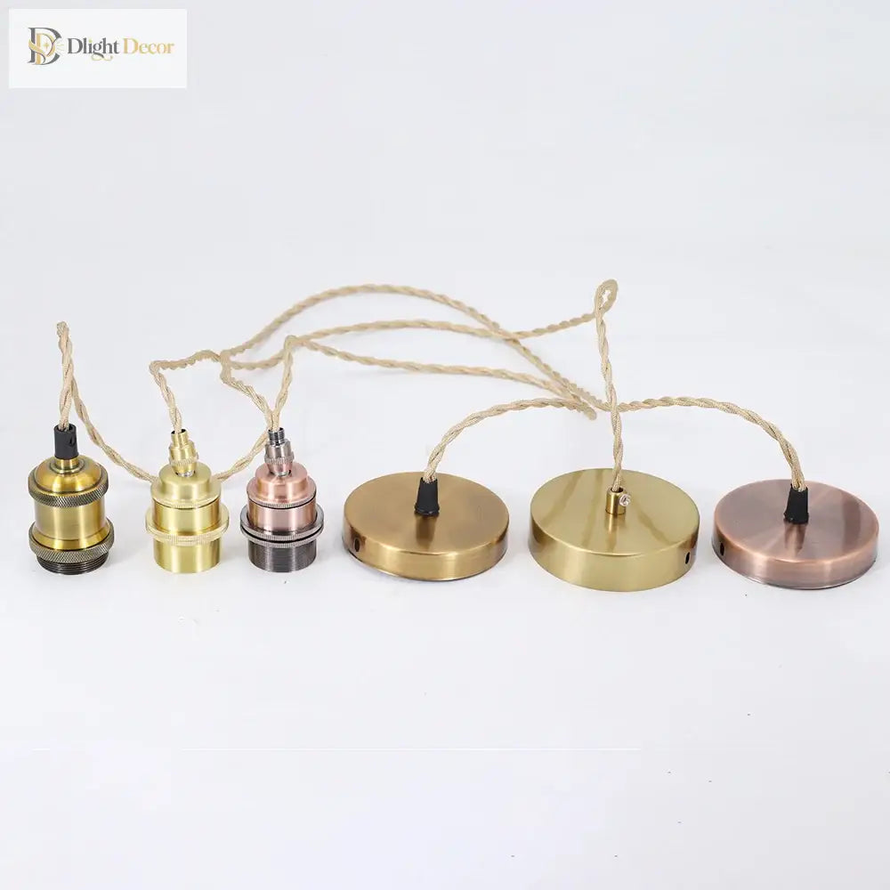Sélène’s Aluminum Vintage E27 Lamp Holder For Home And Bar Pendant Lights