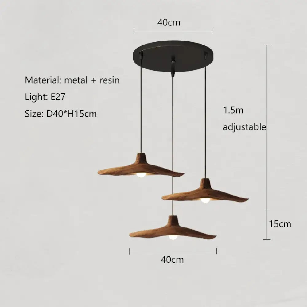 D40cm A Vintage Wabi-Sabi E27 Pendant Light variants