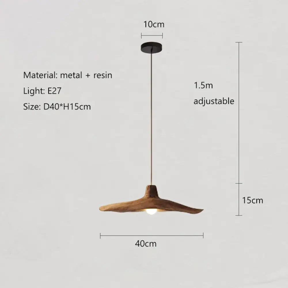 D40cm Vintage Wabi-Sabi E27 Pendant Light variants