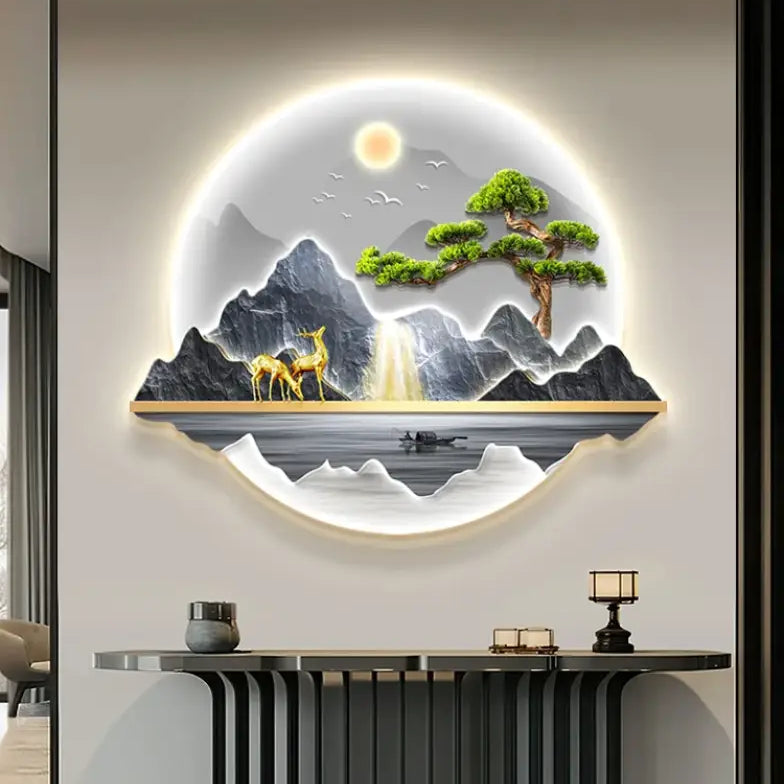 Dlight Decor Wealth Landscape Wall Lamp Mural Wall Art