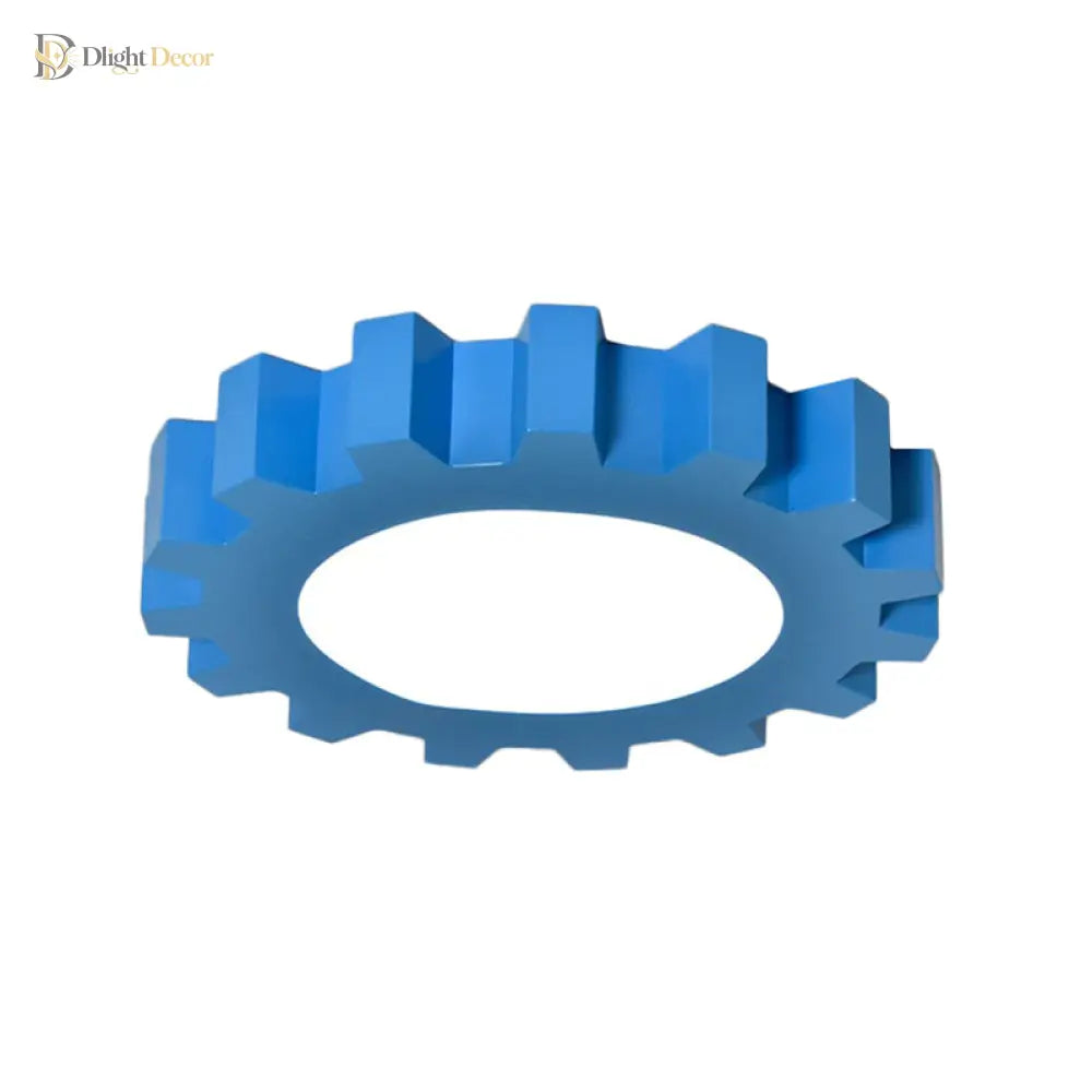 Whimsical Gears: Modern Led Ceiling Light For Kids