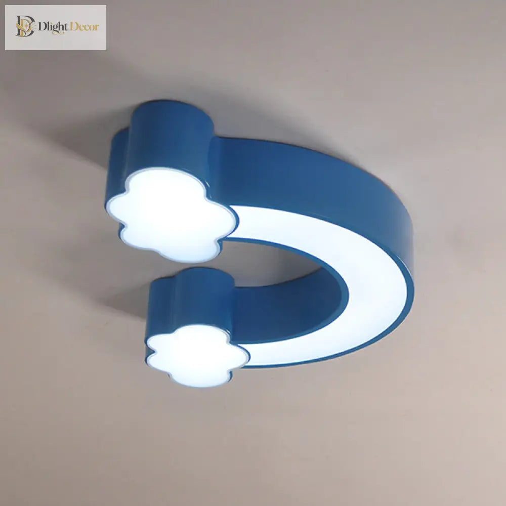 Whimsical Rainbow Led Ceiling Light For Kids