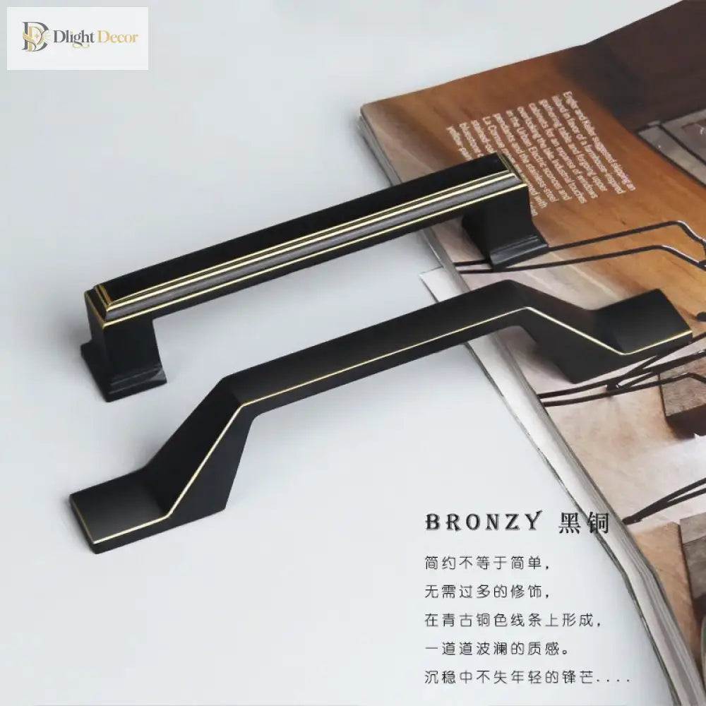 Zinc Alloy Solid Cabinet Door Handles – Modern Minimalist Knobs for Wardrobe and Kitchen Furniture Handles
