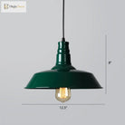 Industrial Iron Pendant Light (1 - Light) - Choose Your Size And Finish