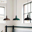 Industrial Iron Pendant Light (1 - Light) - Choose Your Size And Finish
