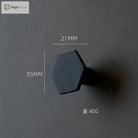 1 Piece - Mini Hexagon Gold Drawer Knob – Luxury Zinc Alloy Single Hole Handle for Cabinets and Doors knob