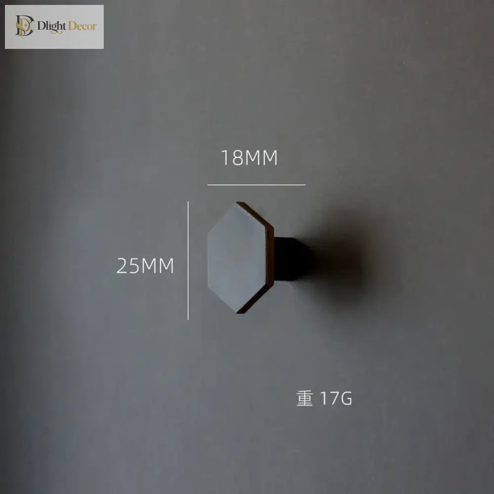 1 Piece - Mini Hexagon Gold Drawer Knob – Luxury Zinc Alloy Single Hole Handle for Cabinets and Doors knob