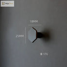 1 Piece - Mini Hexagon Gold Drawer Knob – Luxury Zinc Alloy Single Hole Handle for Cabinets and Doors knob