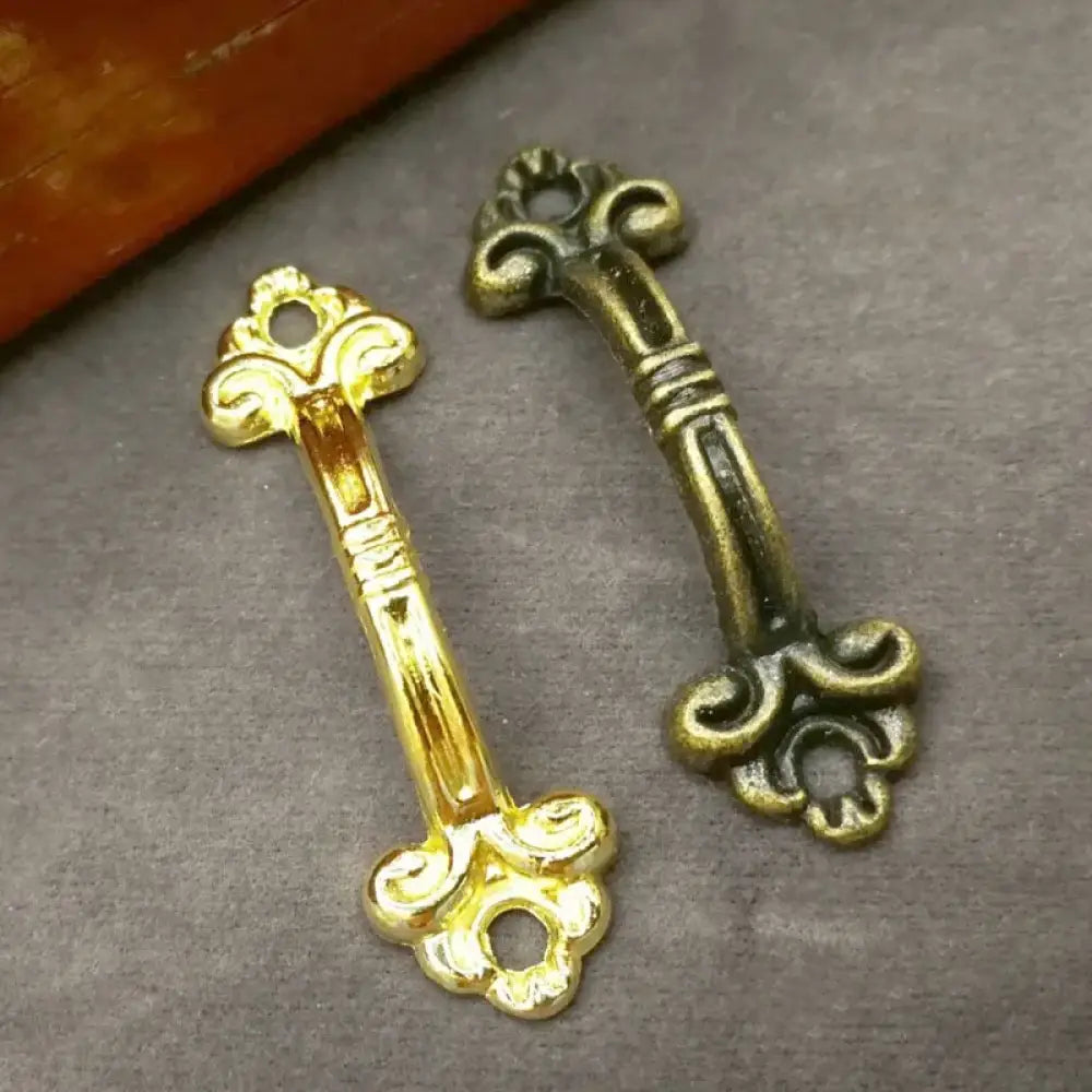 10pcs Antique Zinc Alloy Drawer Handles – Vintage Chinese Style Handles