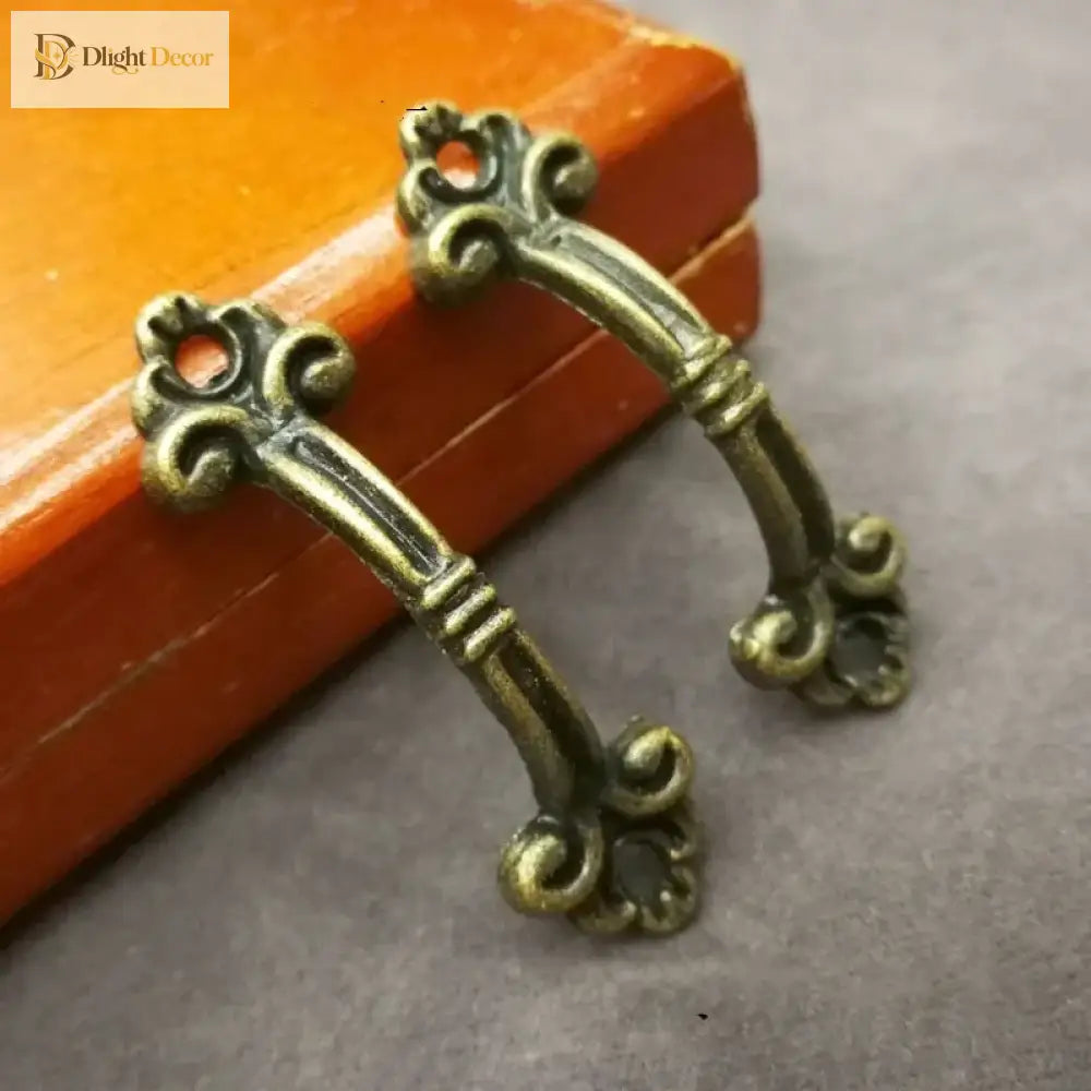 10pcs Antique Zinc Alloy Drawer Handles – Vintage Chinese Style Handles