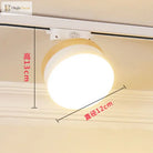 12W Nordic Wooden LED Track Light - COB Ceiling Spotlight for Home and Store Decor ceiling light