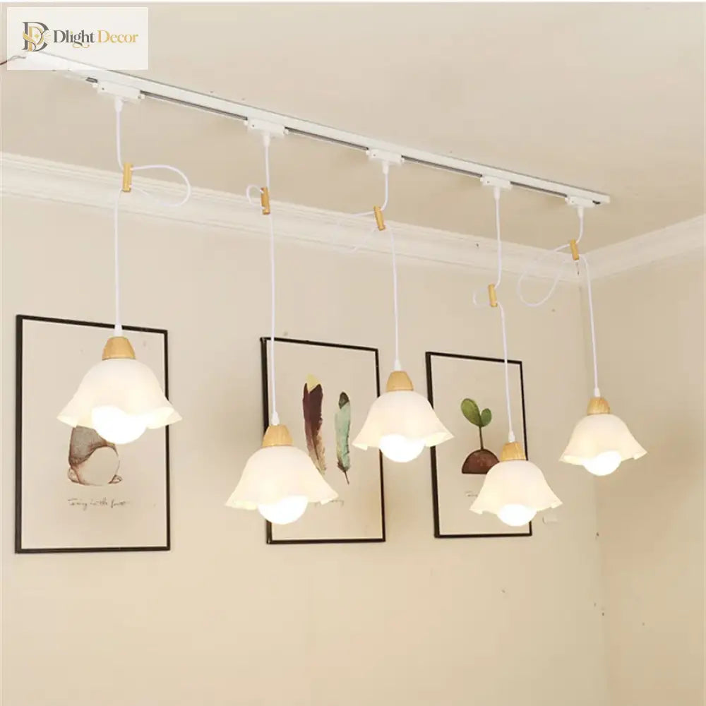 Modern LED Track Light with Adjustable Pendant Design - 12W Hanging Lamp ceiling light