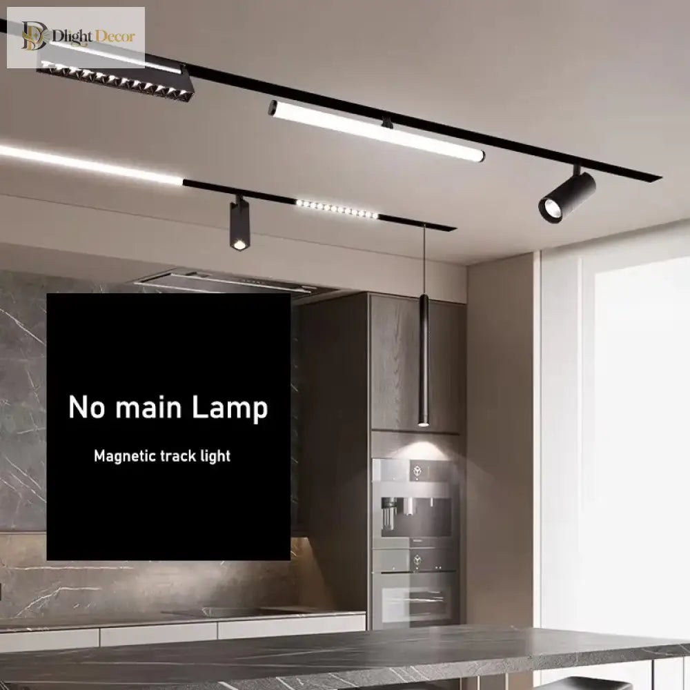 LED Magnetic Folding Spotlight Track Light Industrial Fashion Decor Lamp No Main Light Modern Design Popular Cool