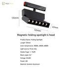 LED Magnetic Folding Spotlight Track Light Industrial Fashion Decor Lamp No Main Light Modern Design Popular Cool