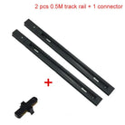 15W Modern Nordic Wooden LED Track Light - Ceiling Spotlight Black Rail / Cold White 6000K ceiling light