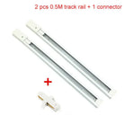 15W Modern Nordic Wooden LED Track Light - Ceiling Spotlight White Rail / Warm White 3000K ceiling light