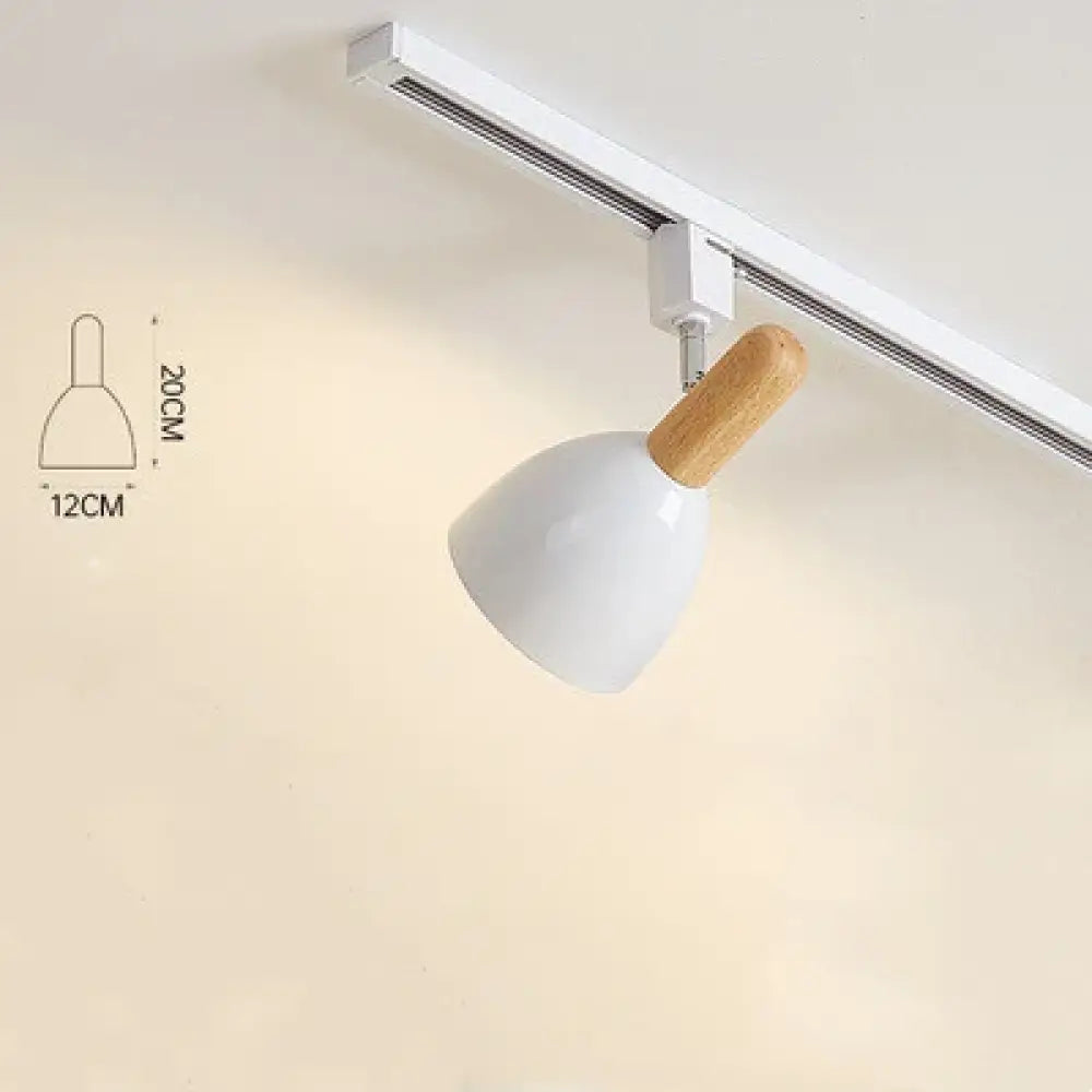 15W Modern Nordic Wooden LED Track Light - Ceiling Spotlight White / Warm White 3000K ceiling light