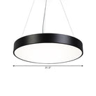 Hayden Modern Black Round Plate Pendant Lamp: A Touch Of Sophistication With Led Light