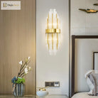 Modern Elegance Meets Sparkling Brilliance: The Gold Layered Crystal Sconce Light