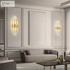 Modern Elegance Meets Sparkling Brilliance: The Gold Layered Crystal Sconce Light