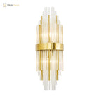 Modern Elegance Meets Sparkling Brilliance: The Gold Layered Crystal Sconce Light