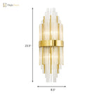 Modern Elegance Meets Sparkling Brilliance: The Gold Layered Crystal Sconce Light