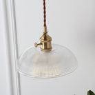Geometric Elegance Meets Farmhouse Charm: The Geometry Clear Lattice Glass Pendant Light